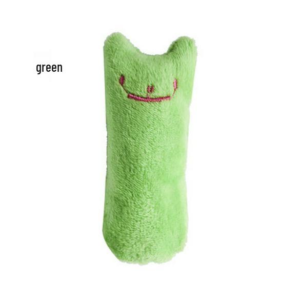 Catnip Plush Cat Toy with Crinkle Paper - Durable for Chewing, Grinding, and Teething.