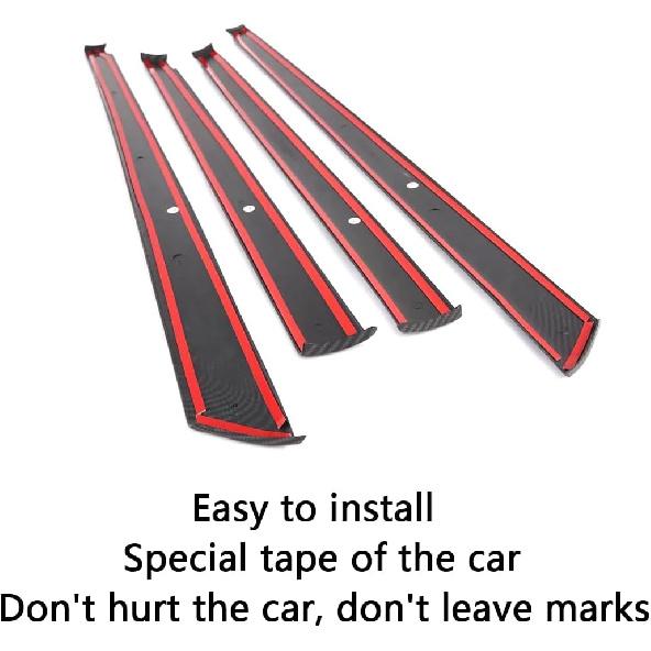 Car Accessories Fit for 2019 2020 2021 2022 2023 2024 2025 Mazda 3 Axela Inner Side Door Panel Strip Cover Trim (Carbon Fiber Style) ABS 4 PCS