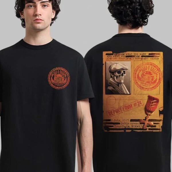 

Guns N Roses Trondheim 2025 Tour Tee – Dahls Arena July 2 Two Sided Shirt M