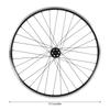 Mountain Bike Wheelset 29 Inch, Aluminum Alloy Rim Disc Brake MTB Wheelset, Quick Release Front Rear Wheels Black Bike Wheels