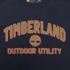Timberland Letter Logo Printed Outdoor Casual Breathable Crew Neck Short Sleeve T-Shirt Men Tops Deep-Sapphire-Blue A42T5-433