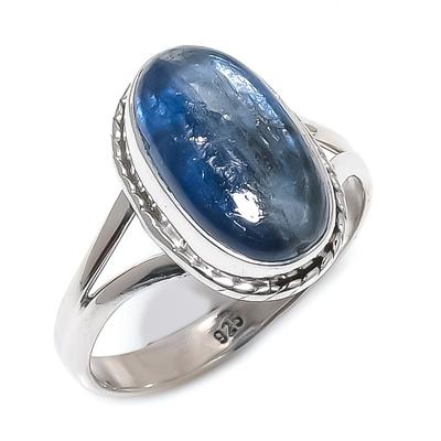 Pierre Précieuse Kyanite Naturelle Fait Main Argent Massif Sterling 925 Bague Cadeau S.9 e2c67
