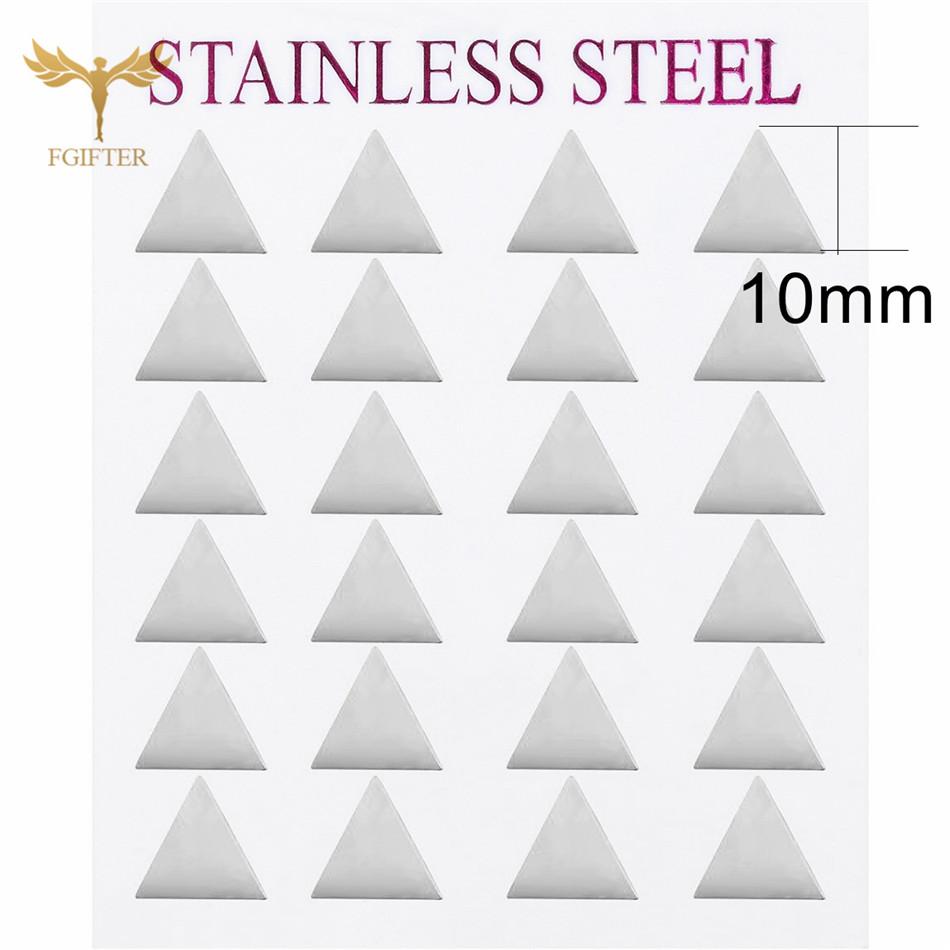 12 Pairs Stud Earrings Set for Women Geometric Triangle Star Round Cross Heart Earing Piercing Stainless Steel Zircon Resale