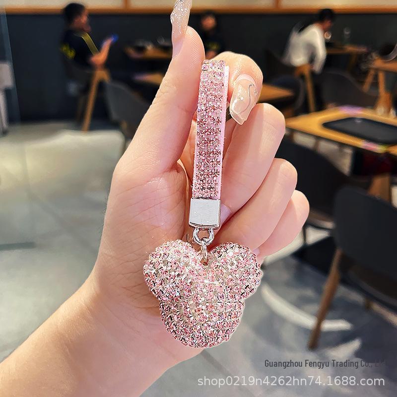 

Изысканный милый брелок в виде бриллиантового медведя для автомобиля и багажа