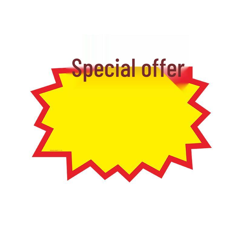 Extra Large 100-Sheet Supermarket POP Exploding Price Tags for Fruit Store Promotion