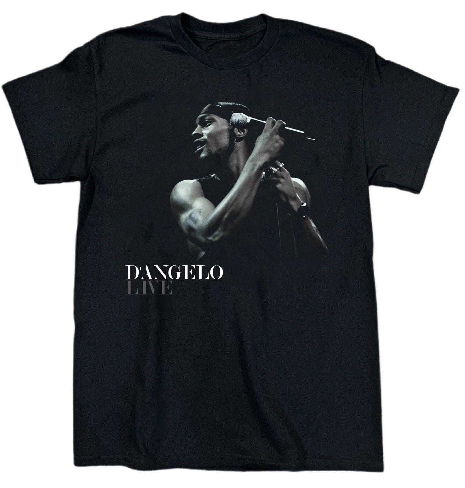 NEW D Angelo Live For Fans Short Sleeve Cotton Black T Shirt S-5XL BT587 S разноцветный