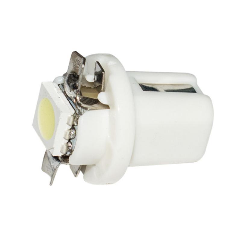 10pcs T5 B8.5d Light Car Dashboard Speed Lights Bulb LED Lights Car Interior Lamp Accessories Dashboard Side Switch Lamps 12V