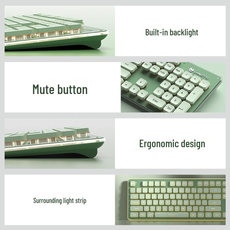 L1 Silent Wireless Backlit Gaming & Office Keyboard