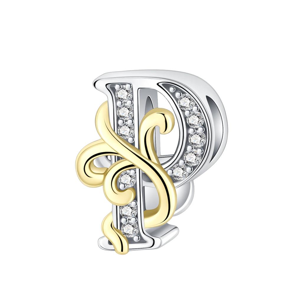 Copper Full Series Of A-Z Letters Pendant Charms For Originalbracelet Charm Necklace Diy Female Jewelry