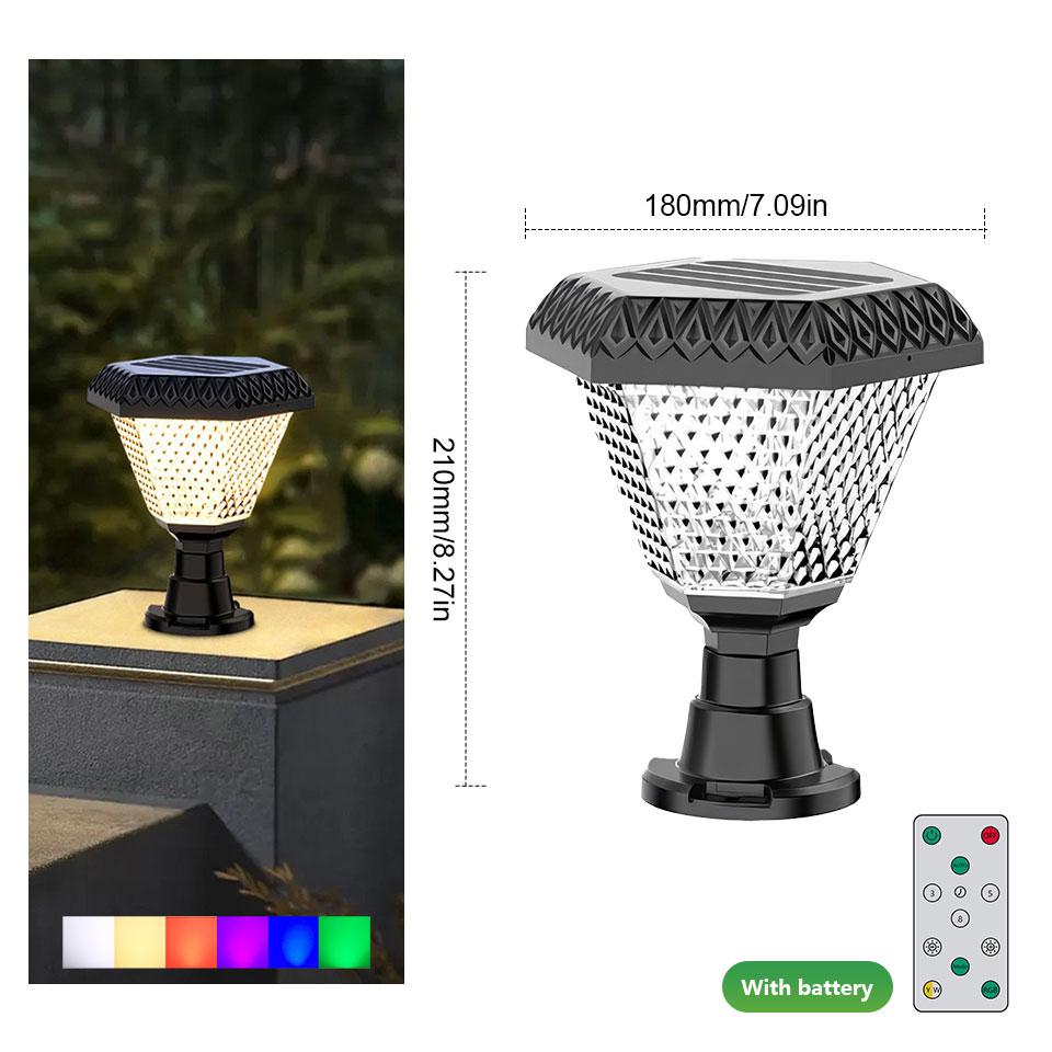 

Солнечная лампа Уличное украшение сада Солнечное светодиодное освещение Водонепроницаемый прожектор Украшение двора Внешние солнечные лучи