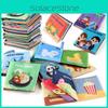 Baby 3D Stoffbuch Frühes Lernspielzeug Tiercharakter Lebensmittelerkennung Handflächenbuch