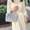 Winter Faux Fur Shopper Tote Bag for Women Plush Handbag Designer Fluffy Wool Shoulder Bag Women Furry Crossbody Messenger Bag KTB