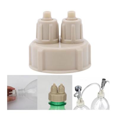 Kit de système de CO2 à monter soi-même pour aquarium, 2 pièces, bouchon de bouteille de générateur, bouchon à vis rapide