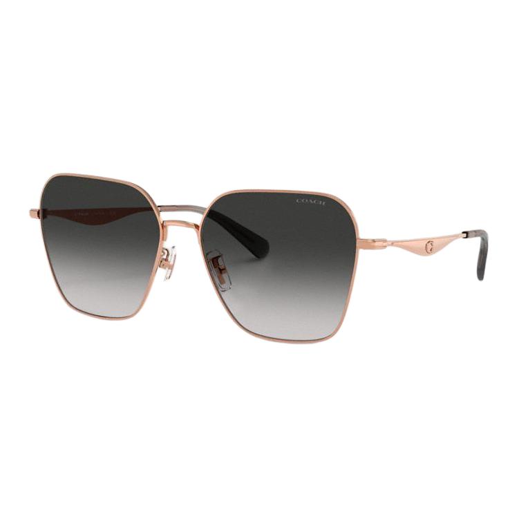 Coach Full Frame Design Resin Metal Irregular Shape Sunglasses Unisex sunglasses Rose-Gold CW189-CZ6 F,Rose Gold