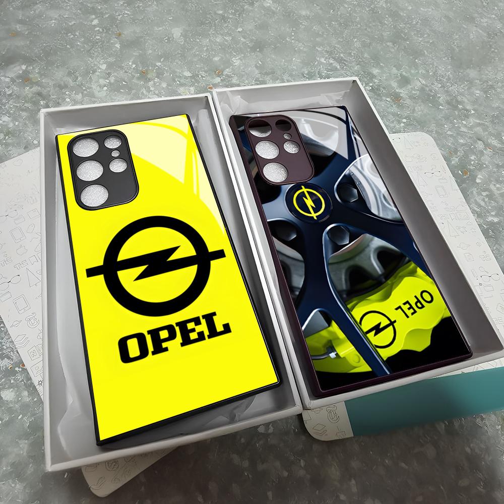 Cool O-Opel Car Phone Case For Samsung Galaxy S25 S24 S23 S22 S20 S21 Note20 Ultra Plus Fe Colored Silver Cover mab056