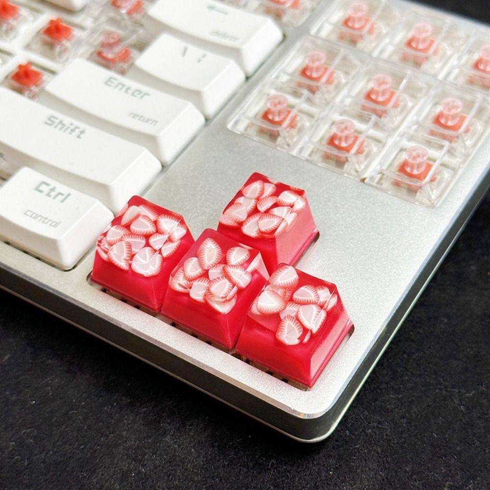 

OEM R4 Fruit Keycaps Прозрачная механическая клавиатура Keycap Fruit Keyboard Cap Cherry MX style E