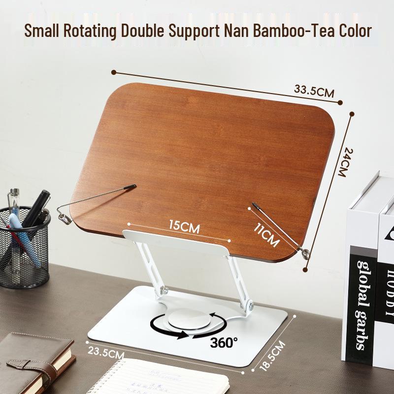Rotating Desktop Bookshelf and Reading Stand