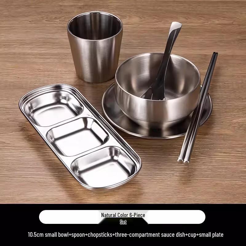 304 Stainless Steel Gold 4-Piece Tableware Set