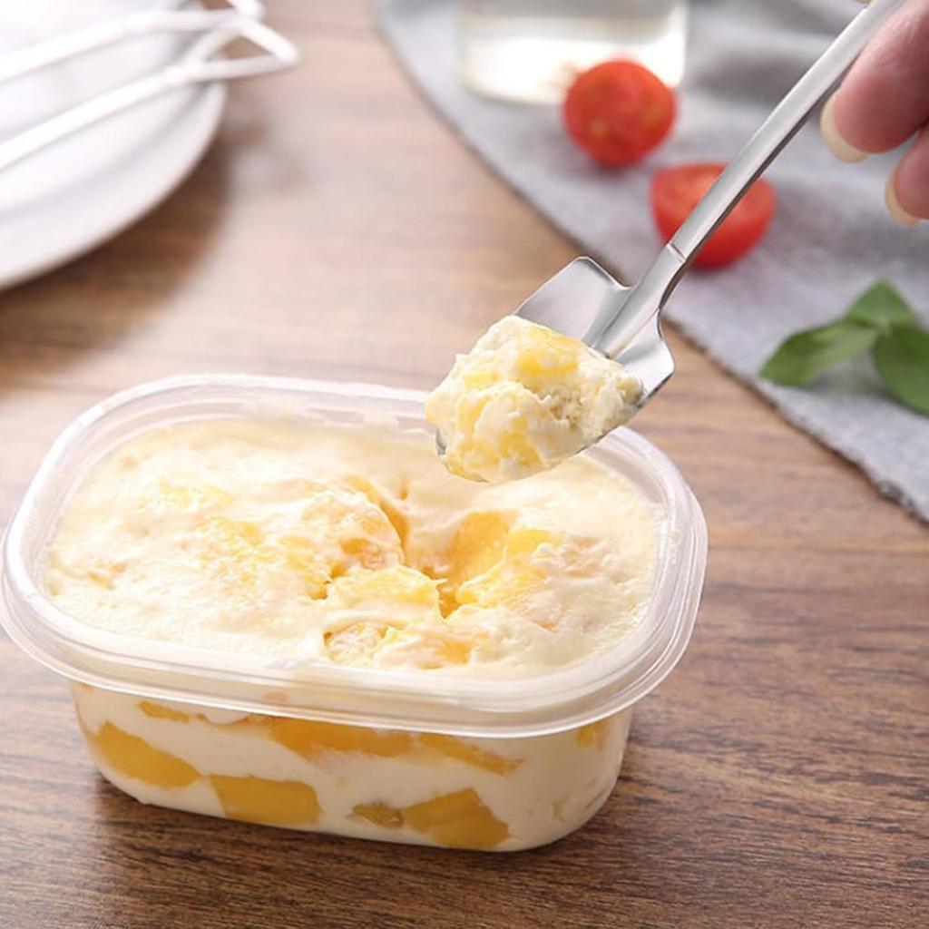 Stainless Steel Dessert Spoon Ice Cream Spoon, Elegant Shovel Shape, Suitable for Ice Cream, Ice Cream, Tiramisu, Etc., Modern Home Kitchen Utensils