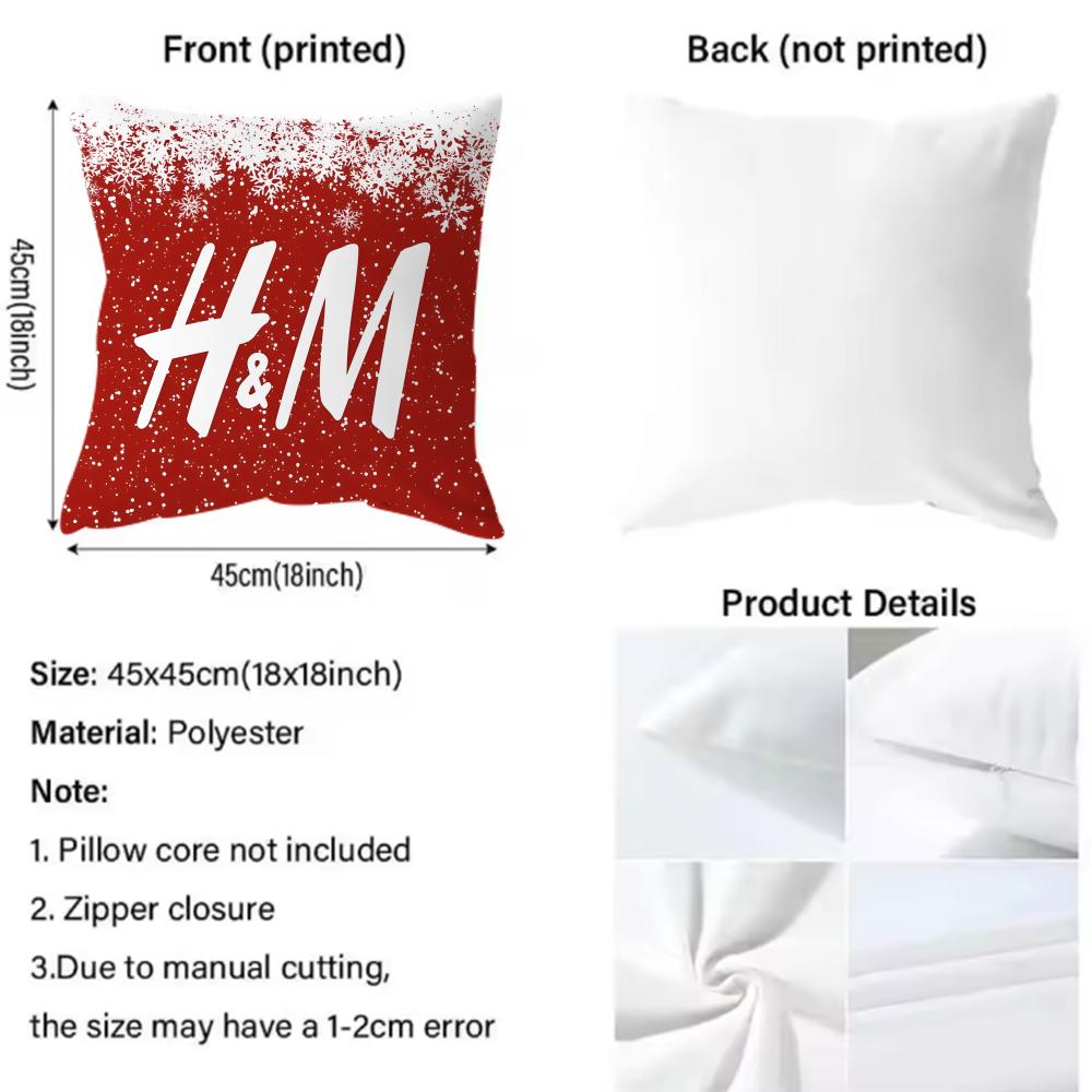 popular brands H-H&MS Cushion Cover Comfortable Reversible Pillow Cover Ideal for Car Sofa Bedroom & Beyond