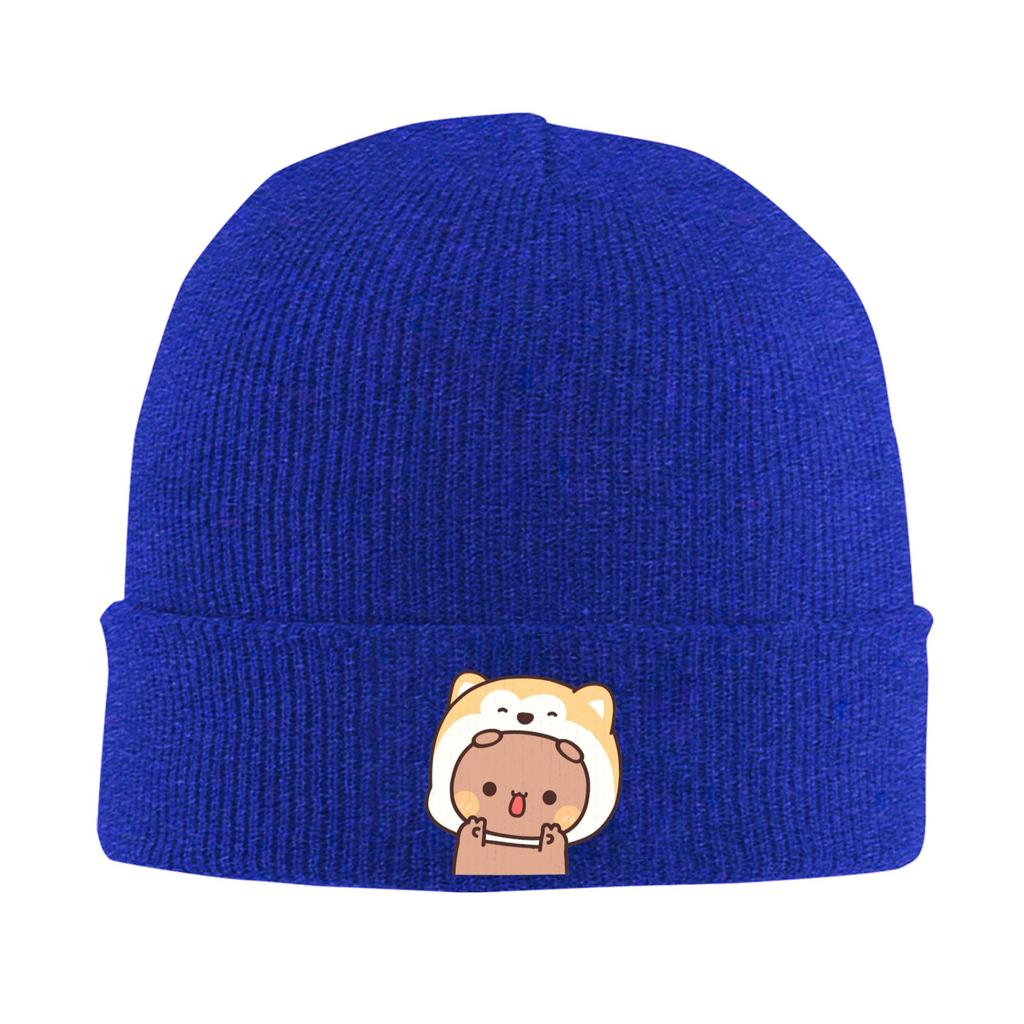 Bear and Panda Bubu Dudu Warm Knitted Cap Winter Knit Bonnet Hat Skullies Beanies Hip Hop Caps for Unisex
