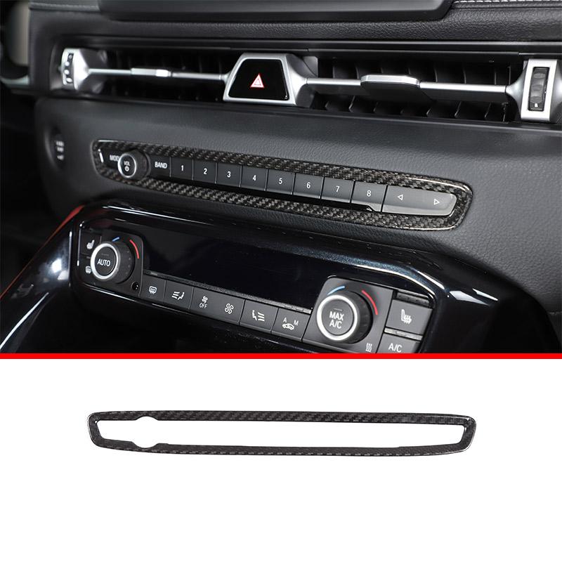 Real Carbon Fiber For Toyota Supra MK5 A90 2019-2025 Center Console Steering Wheel Interior Gear Decoration Mirror Trim Sticker