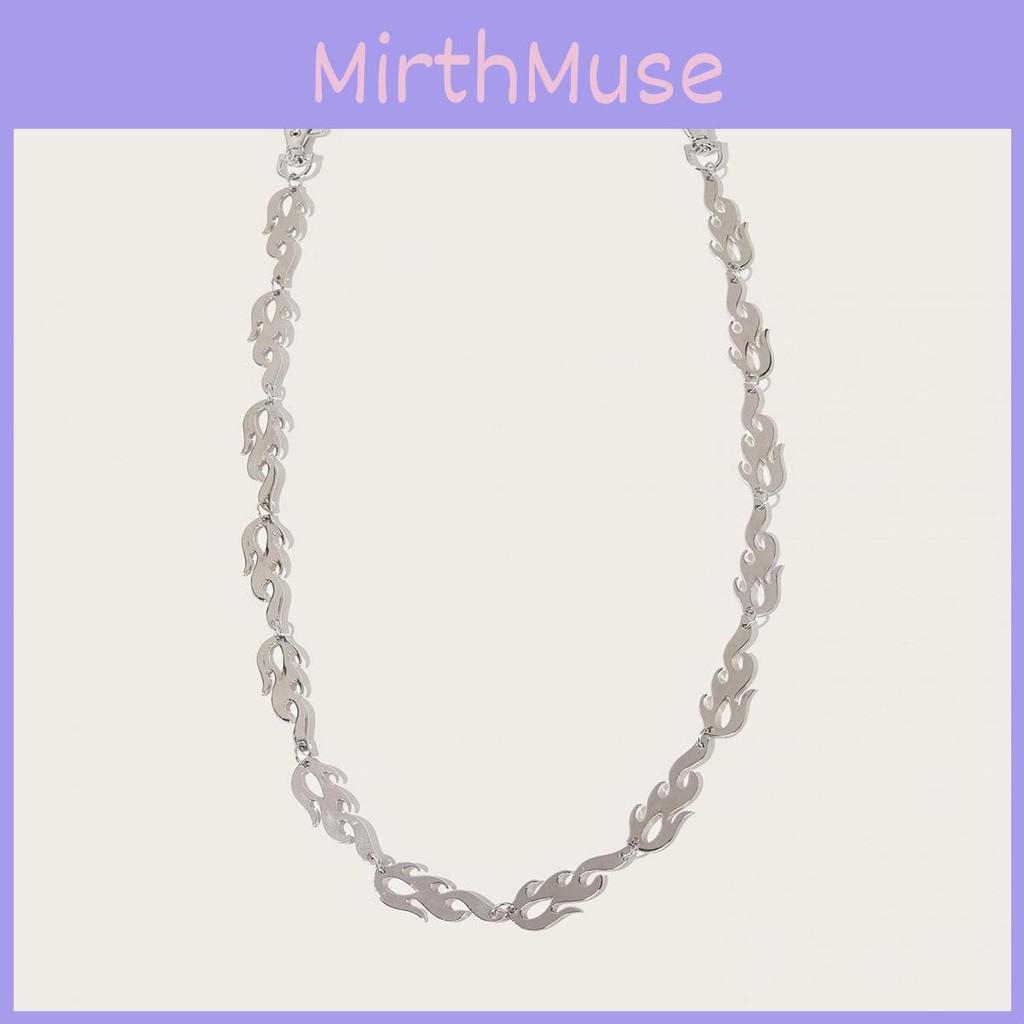 Silver Women Waist Chain With Fire Embellishments Streetwear Punk Jewelry Waist