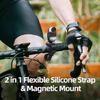 Flexible Action Camera Wristband with Magnetic Stand, 360 Degree Rotation Silicone Straps for GO 3 GO 3S Camera