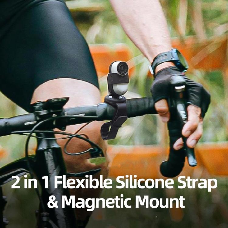Flexible Action Camera Wristband with Magnetic Stand, 360 Degree Rotation Silicone Straps for GO 3 GO 3S Camera