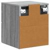 Wall Mounted Nightstand 2 pcs Grey Sonoma 33 x 34.5 x 40 cm