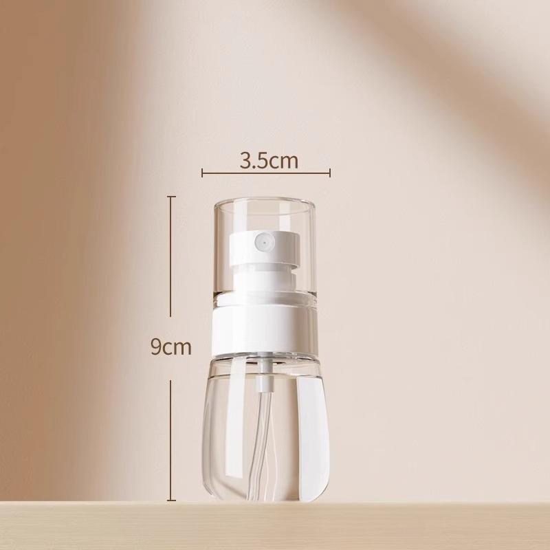 Portable Fine Mist Spray Bottle 30ml/60ml, Travel Size Clear Perfume&Lotion Dispenser-Hypoallergenic with Pump Refillable Bottle