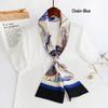 Imitation Silk Long Narrow Scarf