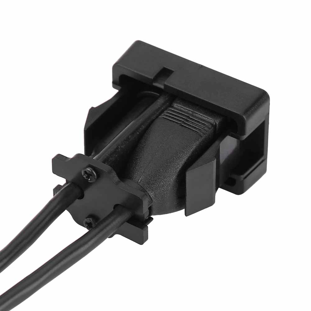 Car Boat Dash Flush Mount USB Port 3.5mm AUX Jack Extension Cable   Mounting Panel