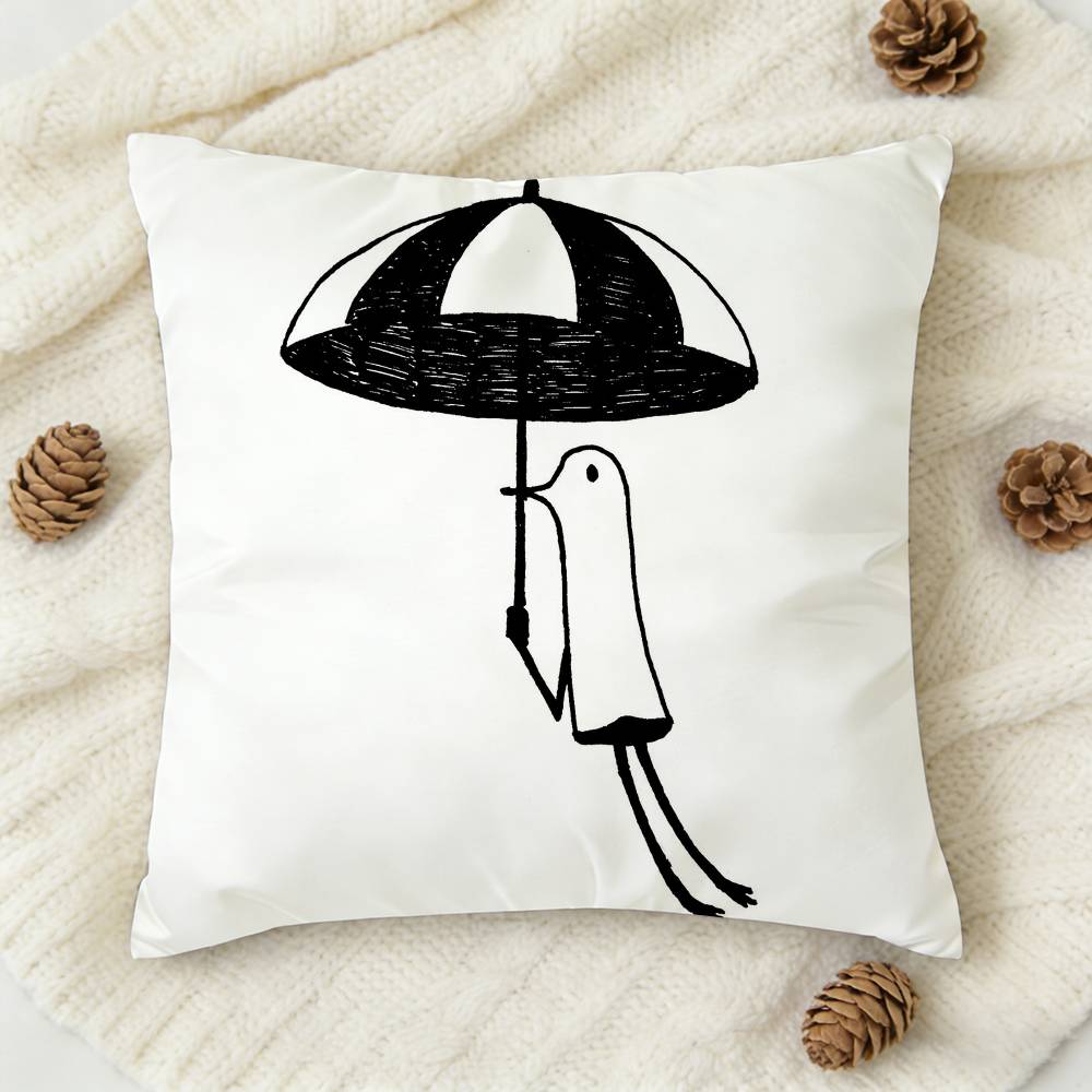 Comics Goodnight Punpun Doublesided Printed Square Decorative Cushion Cover for Sofa Living Room Home Decor