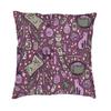 Halloween Crow Cat Bat Print Pattern Cushion Cover Home Living Room Sofa Decoration Square Pillow