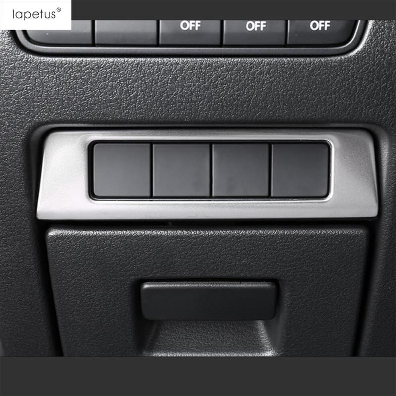 Headlight Lamp Adjust Button Sequ Stickers Cover Trim Stainless Steel Accessories For Mazda 3 2025