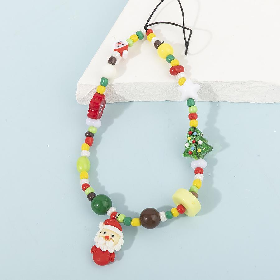 New Christmas Tree Santa Claus Keychain Pendant