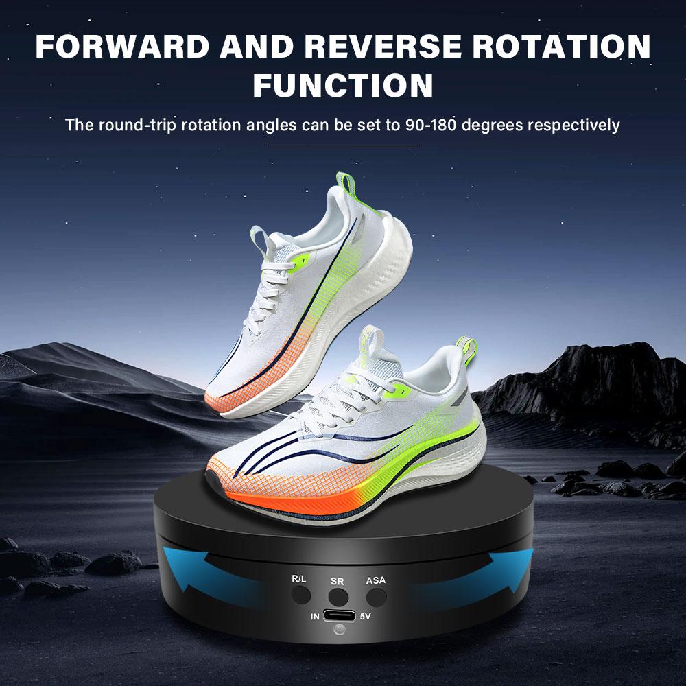 Motorised Rotating Mirror Display Stand,360 Degree Turntable, Jewellery Holder,USB Power Supply, Rotating Shooting, Three Speeds