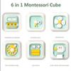 6 in 1 Montessori Educational Toys Sensory Busy Board Baby Practice Skills Drawer Cube Fidget Educational Toys for Girl Boy