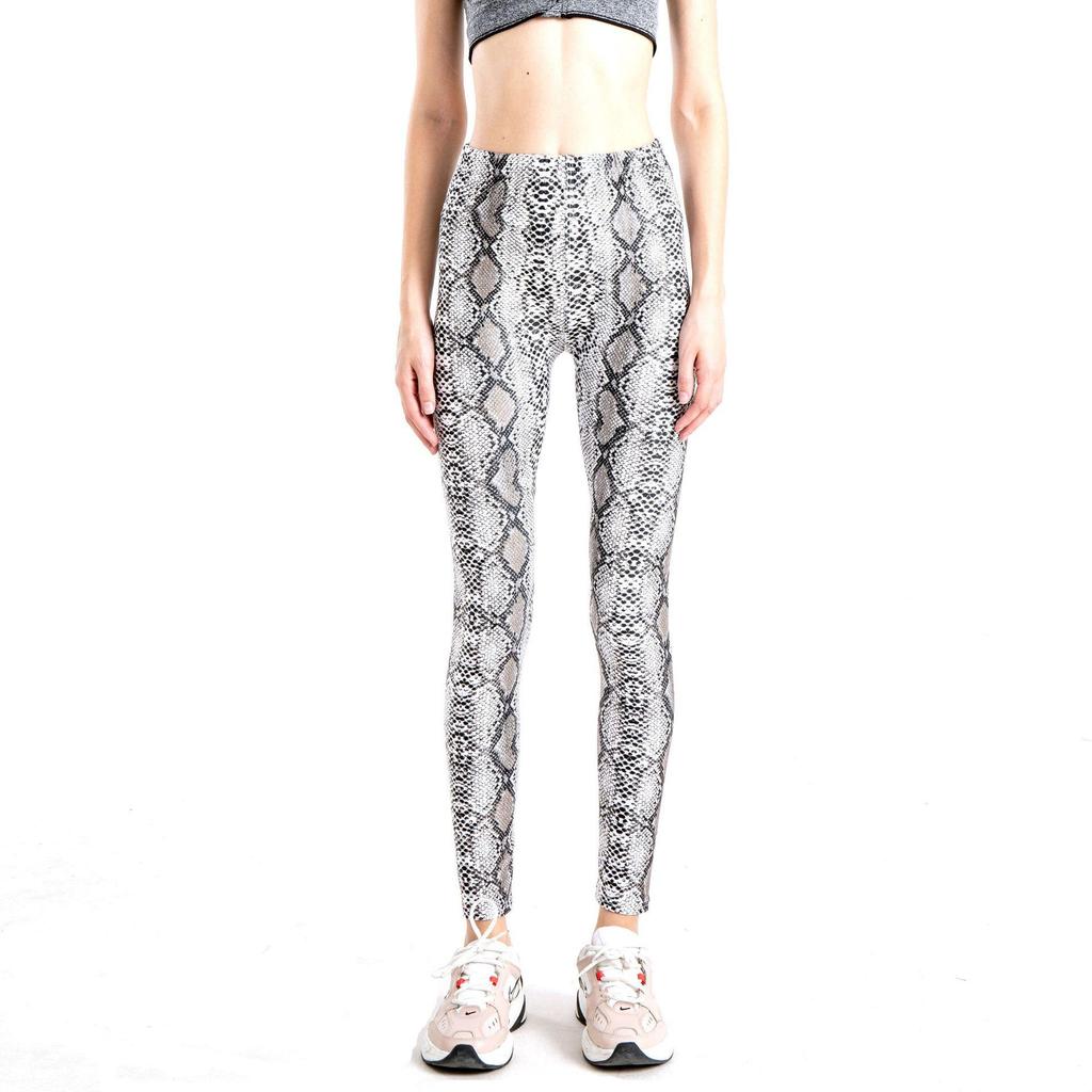 Leggings con Stampa Animalier Tendenza Europea e Americana - Pantaloni a Nove Punti Aderenti