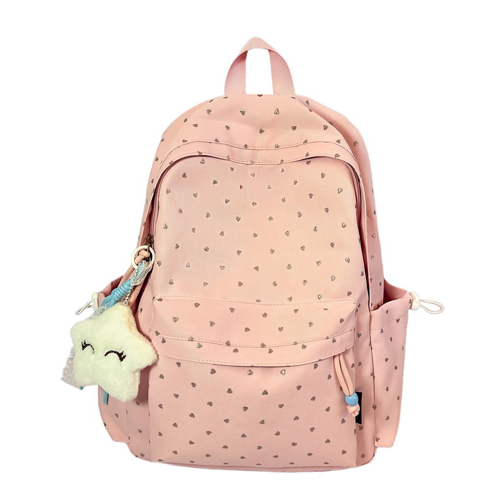 Schoolbag Exquisite High-value Polka Dot Large-capacity Junior High School Student Schoolbag Casual Versatile 1st-1st Grade Backpack Female
