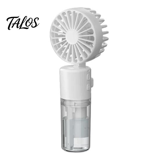 Talos Portable Handheld Misting Fan, 4 Speed Rechargeable Personal Mist Small Summer Cooling Fan with Water Spray for Travel Home Office
