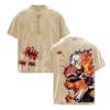 Gabimaru Printed Tee Anime Hell's Paradise Clothing Men Women Retro Washed T-shirts Short Sleeve Tshirt Harajuku Cotton T Shirt