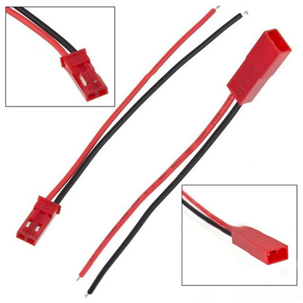 Pack of 15 Pairs JST Connector Cable Set 2P 10cm JST Wire Connectors Upgrades for LED Lighting & Electronic Devices