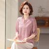 Summer 2026 Mid-Sleeve Fashion T-Shirt for Middle-Aged Women