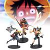 High Quality Pvc Anime Figure Set Featuring Luffy Ace And Sabo Collectible Models