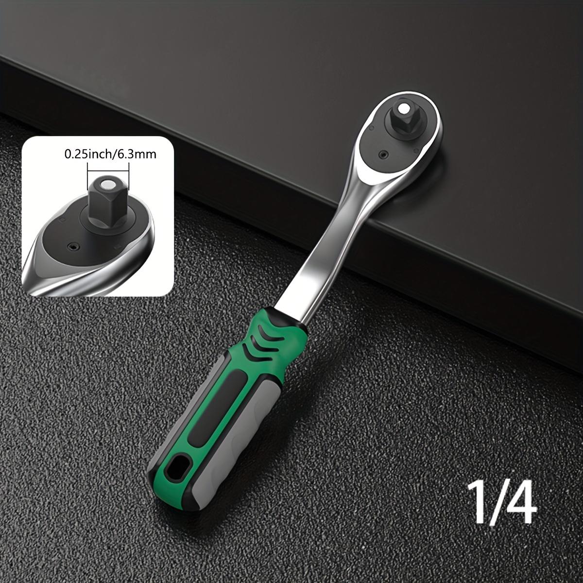 

Набір трещоток на 72 зуби 1/4 , 3/8 та 1/2 - Преміальна конструкція зі сталі Chrome Vanadium та хромоване покриття