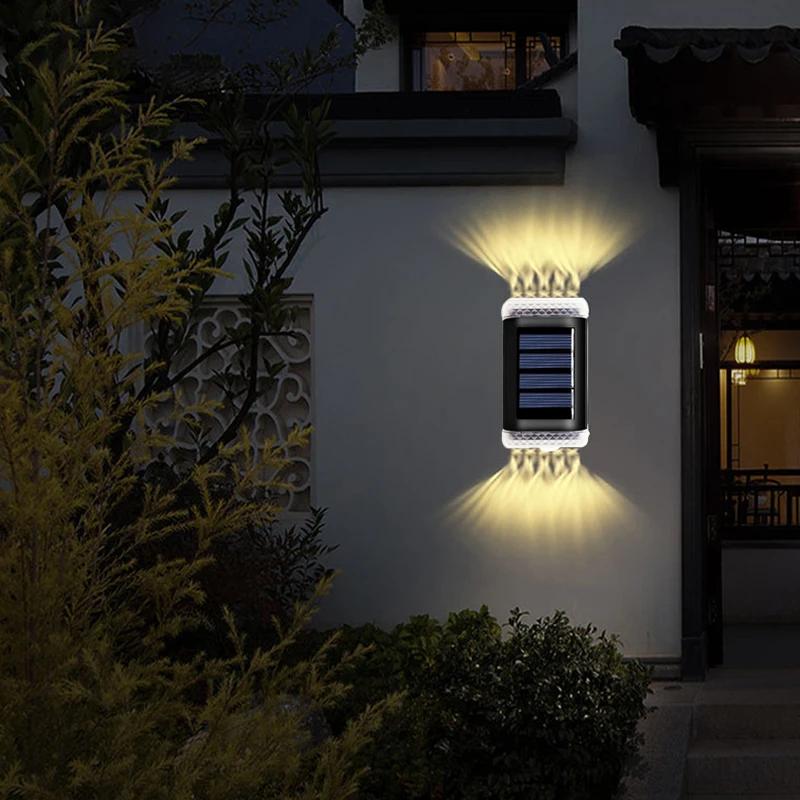 Smart Solar LED Outdoor Light Waterproof Garden Decor Lamps For Garden Outdoor Solar Lamp Balcony Courtyard Street Wall Light