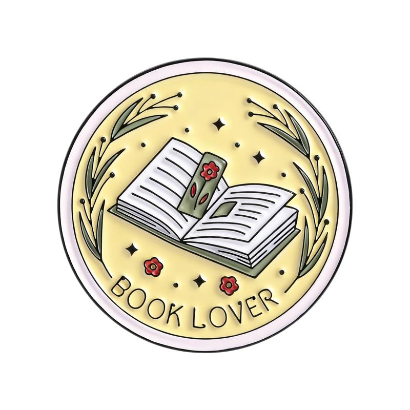 Bookish Book Lover Enamel Pins Horror Addicts Book Club Scary Book Lover Book Boyfriends Are Better Brooches Lapel Badge Jewelry