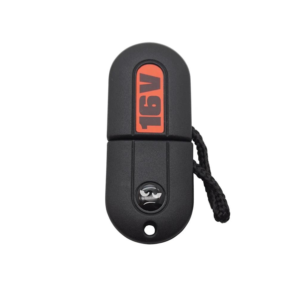 Xinyuexin New Smile Sticker Pill Key Shell Fob Fit for VW 16V VR6 TDI MK2 Golf G60 GT Key HU49 UncutBlade with LED LIGHTING KEY
